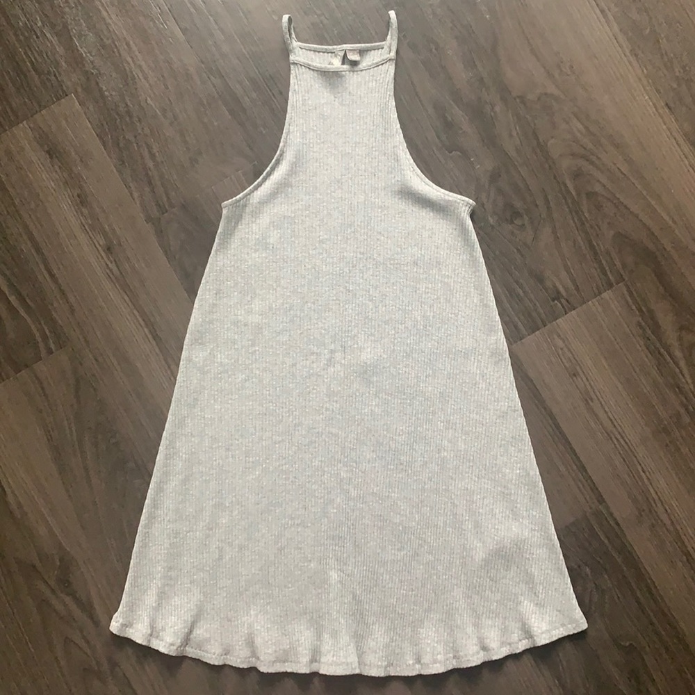 ASOS High Neck Ribbed Swing Dress - Picture 2 of 7